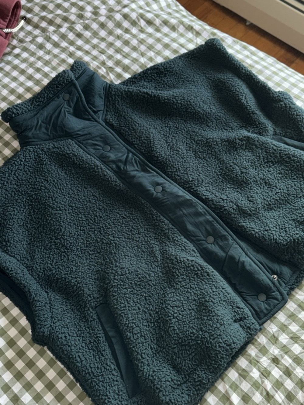 O'Neill Teal Sherpa Snap Vest